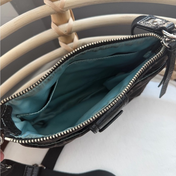 Coach Black Embossed Crossbody Bag - Picture 2 of 3